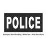 Stock police patches